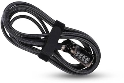 Candado De Cable Para Computadora Portátil, Contraseña De 4 Dígitos, Candado De Cable Para Computadora Portátil, Candado De Combinación Antirrobo Con Ranura Para Candado, Candado De Cable De Seguridad