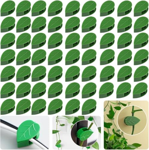 weiclianhp 40 Pièces Attache Plante Grimpantes Universelles - Support de Fixation Végétale Réglable pour Vignes/Légumes/Murs/Bureau - Câbles Horticoles Durable Jardin Extérieur/Intérieur