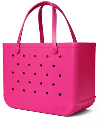 BOGG BAG Original Large Tote – 19” x 14” x 9” – Durable, Washable, Tip-proof – Beach, Pool, Boat, Work, Sports (Haute Pink)