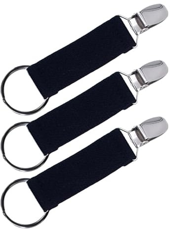 Healvian Clips De Chapeau Élastique Lot De 3 Accessoire De Voyage Pratique pour Attacher Chapeau sur Sac À Dos Parfait pour Randonnée Camping Et Sports Extérieurs Dimensions 4.92X0.98X0.20In