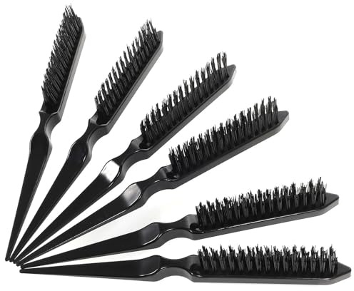 EPIGEIST 6 piezas Peine de Peluquería Profesional Peine Moldeador con Puntas Suaves para Desenredar y Peinar sin Tirones Cepillo para Moldear y Cardar Cabello Resistente y Reutilizable