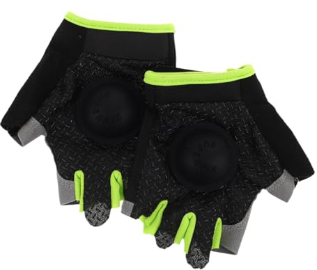 UKCOCO Guantes de Baloncesto para Niños Control de Balón Antideslizantes, Material Transpirable Verde y Negro, Entrenamiento Deportivo para Mejorar Drible y Agilidad en Cancha