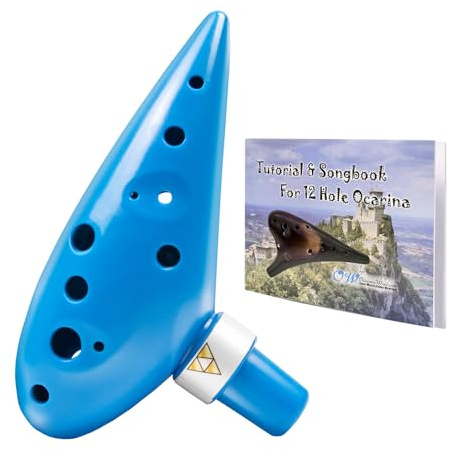 Ocarina Of Time, ocarina Zelda in plastica a 12 fori, ocarina contralto in do, replica di Ocarina Zelda, in plastica infrangibile. Ocarinawind