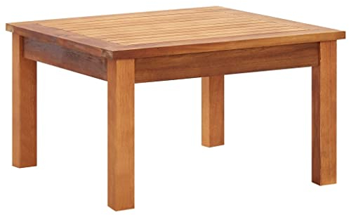 vidaXL Akazienholz Massiv Garten Couchtisch Beistelltisch Gartentisch Gartenmöbel Tisch Holztisch Teetisch Kaffeetisch Balkontisch 60x60x36cm