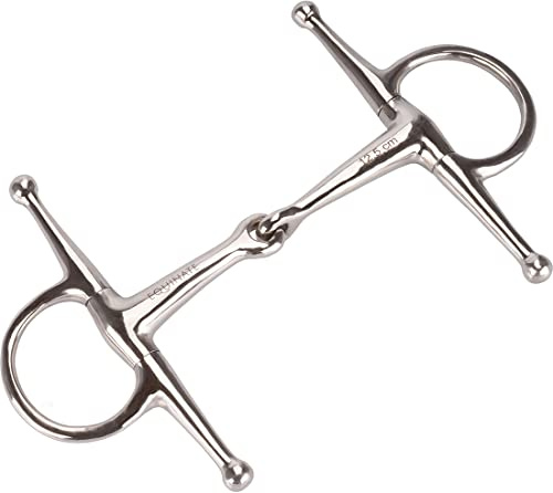 Equinate Thigh Bridle Stainless Steel 16 mm Single Broken 12.5 cm Anatomically Shaped Mouth-friendly Bit with Gentle Impact Laser Engraved Size Specification