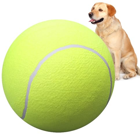 Zankie Pelota de Tenis Gigante, Pelotas Grandes para Juguetes para Perros, Juguetes para Mascotas Grandes, Pelota Divertida para Deportes al Aire Libre, diversión en el Patio de Juegos para Perros
