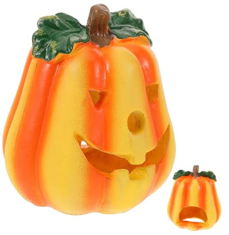 BESPORTBLE Sonnenplattform Für Haustiere Kürbis-höhlen-reptilienrampe Aus Kunstharz Für Verstecke Und Dekorative Landschaften Im Aquarium