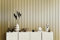 TAPETE LIVING Holzoptik Tapete Gold Schwarz Metallic Vliestapete 3D Holzpaneele moderne Design Lamellenwand