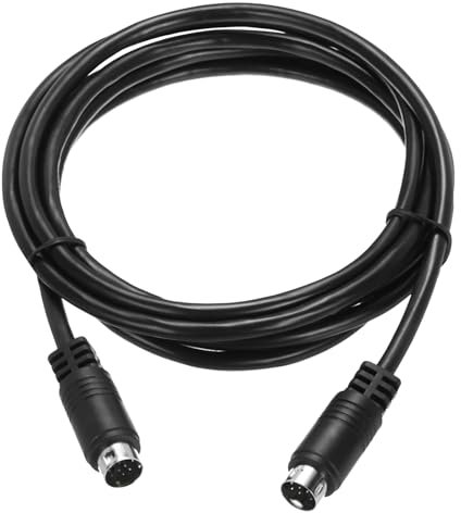 QUARKZMAN S Video Kabel 6,6ft, Mini DIN 9 Pin S-Video Kabel männlich zu männlich vergoldeter Stecker Übertragung für TV-Empfänger Monitor S-VHS VCR DVD
