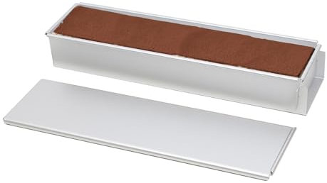 Pullman - Teglia rettangolare per pagnotta con coperchio, in alluminio, rimovibile, rettangolare