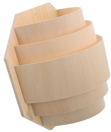 TOPBATHY Paralume Protezione Lampada Sauna in Legno Leggero Resistente Al Calore Illuminazione Soffusa Per Cabina Sauna Accessorio Rustico Per Casa e Vapore