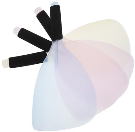 WRITWAA 4piezas Para Teñir El Cabello De Plástico Negro Protector Facial Anti-laca Para Estilistas Peluquería Para Protección De Ojos Durante Corte De Pelo