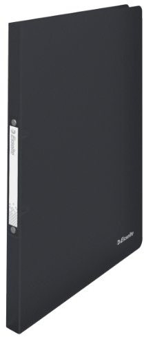 Esselte 2 Ring Binder, PP, Holds up to 100 Sheets, Vivida Range, 16 mm Spine, 624033 - A4, Black