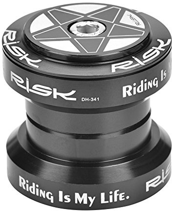 Fourche et , usinage CNC de Haute Précision en Alliage d'aluminium 34 mm Bike Headset Fourchette Roulements de Vélo Accessoire, Noir