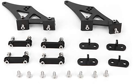 Patas de alerón, 5 Universal Auto CNC Aleación de aluminio Ala trasera Tronco Carreras Tronco Alerón Patas Soportes