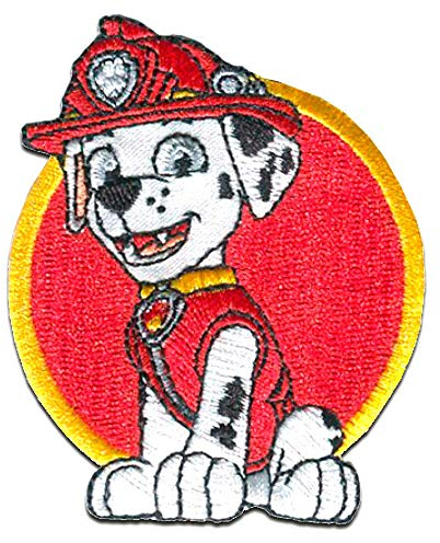 Patrol Paw Patrol Marshall naszywka do naprasowania, 7,5 x 6 cm