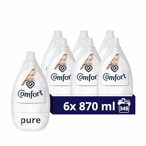 Comfort Pure Ultra-Concentrated Fabric Conditioner dermatologically tested gentle next to sensitive skin 6x 870 ml (348 washes)