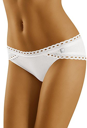Wolbar Femmes Slips Culottes Dame Caleçons Lingerie sous-Vêtement 3514, Blanc,XL