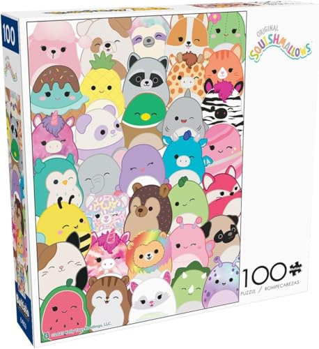 Buffalo Games - Squishmallows Buddies - 100 Piece Puzzle for Kids Ages 6-8