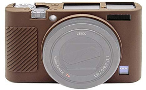 ZORSOME Kameratasche für Sony DSC-RX100 III RX100 V RX100 IV, Silikon-Gummi, Kameragehäuse, Schutzhülle für Sony DSC-RX100 III RX100 V RX100 IV, Braun