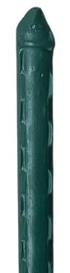 Florade® Postes de valla de 150 cm – Diámetro 11 mm, postes de plástico reforzado con acero, verde – ideal para valla de malla de alambre y construcción ligera de vallas. | Longitud: 150 cm/Diámetro: