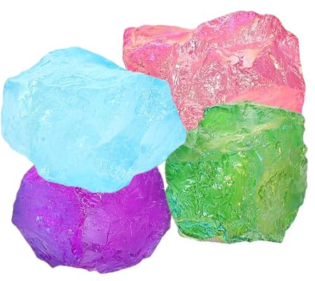 ifundom 4piezas Piedras De De Natural Electroplated Para Decoración De y Difusores De y Cristales Curativos Mixtos