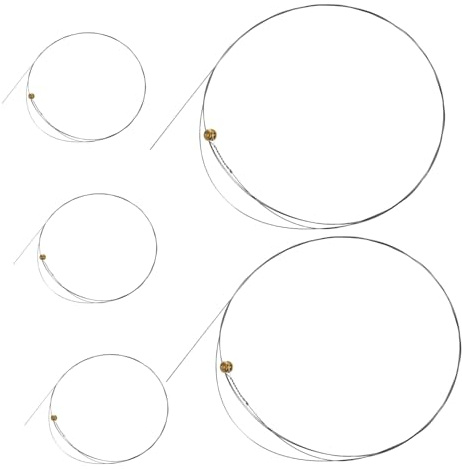 Toddmomy 5 Piezas Cuerdas para Guitarra Acústica de Acero Cuerdas de Repuesto para Guitarra Clásicas para Afinación Precisa para Músicos Profesionales y Reemplazo