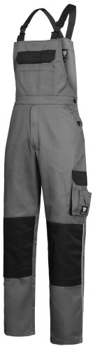 SHIELD Cargo-Latzhose Bicolor MG310, grau/schwarz Gr. 58