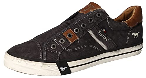 MUSTANG Herren Canvas Sneaker Schwarz EU 45