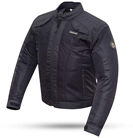 DEGEND 4 CITY | Chaqueta Moto Hombre con Protecciones - Chaqueta Impermeable Transpirable con Ventilación - Ropa de Motociclista - Chaqueta Motera Hombre - Color Negro, XXL