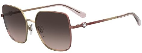 MOSCHINO LOVE Damen mol075/s Sonnenbrille, Pink Gold, 54