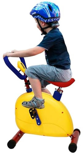 YFJBDKS Indoor-Kinderfahrrad, stationäres Fitnessgerät für Kinder, Spaß- und Fitnessgerät für Jungen und Mädchen im Alter von 3-10 Jahren,Exercise bike