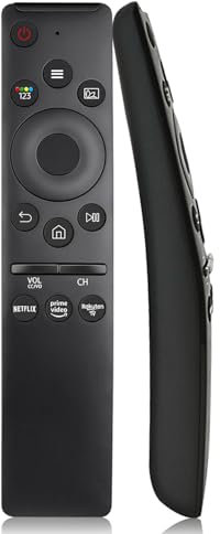 Télécommande de rechange universelle pour téléviseur Samsung LED LCD QLED HDR UHD SUHD Cadre incurvé solaire HDTV 4K 8K 3D Smart TV, comprend 3 boutons de raccourci populaires, aucune configuration