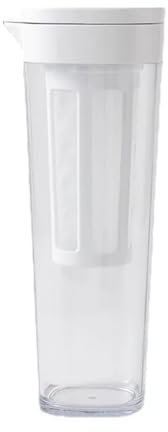 Shihan-2015 Iced Tea Pitchers 1100ml Plastic Cold Water Pitcher,Water Jug Carafe Iced Coffee Pot For Fridge Door,Made Iced Lemonade Water Pitcher Water Carafe(White)