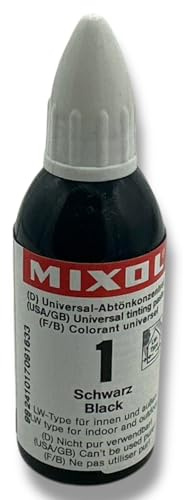 The Magic of Arts and Crafts Black #1, Mixol Stainer 20ml Bottle Highly concentrated water or oil based liquids - Canvas Pictures Paintings