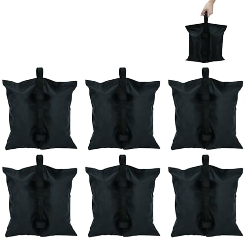 Pesos para Carpas, 6 Piezas Saco de Arena de Pesas para Exteriores, Saco de Arena para Tiendas 800D Oxford, Pesas de Pierna para Tienda de Campaña, para Pabellones Plegables, Tiendas de Campaña