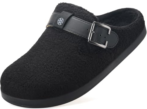 Zapatillas de Estar Invierno Cálido Mujer Hombre Zuecos Pantuflas | Comodidad,Antideslizantes,peluche Clogs,zapatos para interior y exterior