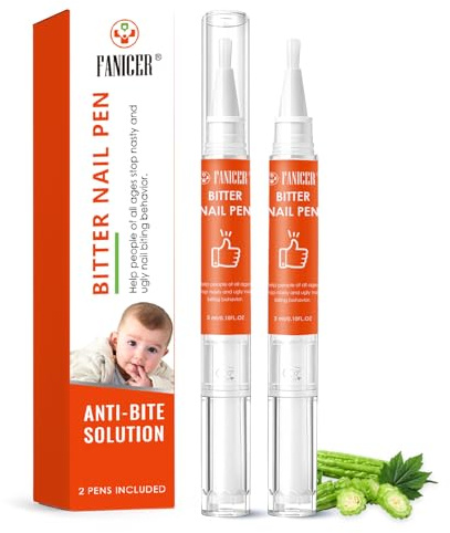 2 pcs Lápiz Amargo para Mejorar de Morderse las Uñas, Cuidado profesional de uñas, Ayuda a Mejorar de Morderse las Uñas,para a No Chuparse los Dedos, Regalos para amigos, familiares