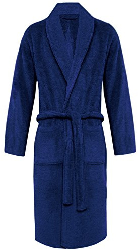 Stylo Online Unisex 100% Egyptian Cotton Luxury Towelling Bathrobe – Super Soft Shawl Collar & Hooded Dressing Gown with Belt & Pockets, Terry Towel Housecoat Nightwear Loungewear Robe