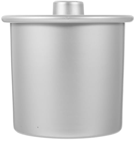 PACKOVE Muffin Cake Pan Mold Aluminum Alloy Cake Baking Pan Round Non-Stick Easy to Clean Silver for Restaurant Baking