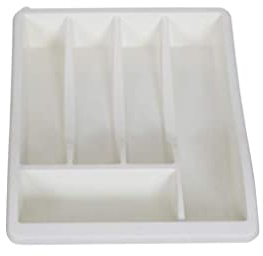 Whitefurze Cutlery Tray, Cream