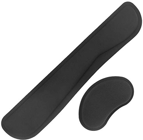 STARVAST Kit de Repose Poignet Clavier, Tapis Souris Ergonomique avec Repose Poignet, et Mousse à Mémoire pour Ordinateur et Ordinateur Portable