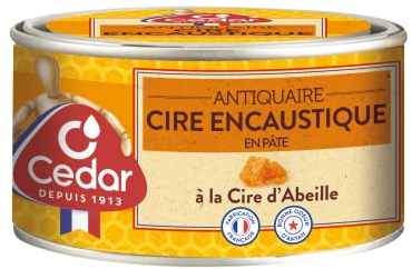 O'Cedar - Cire Encaustique - Antiquaire - Cire d'Abeille Bois - Meubles et Parquet - 250 ml