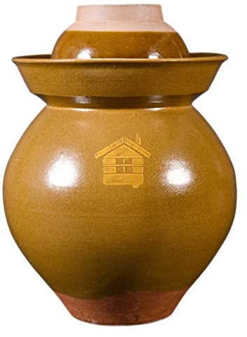 Retro-Keramik-Gärtopf mit Deckel, verdicktes Porzellan-Gurkenglas, Kimchi-Topf mit Deckel, versiegelte Behälter zur Aufbewahrung von Lebensmitteln aus Keramik, Lebensmittel-Rübenkohl-Fermentation