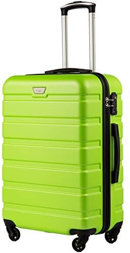 COOLIFE Valise Cabine pour EasyJet, 56 cm M, PC+ABS, Coque Rigide légère | Valise avec roulettes pivotantes, fermeture éclair YKK, cadenas TSA, pour les courts séjours, les voyages en avion et voiture