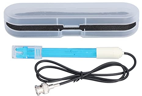 0-14 PH Electrode Probe BNC Connector, PH Meter Monitor Controller Test Sensor for Testing PH Value in Chemical Pharmaceutical Research Industries