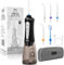 HYLT Cordless Water Flosser for Teeth with Carry Bag – Rechargeable 300ML Oral Irrigator, 5 Modes & 5 Jet Tips for Teeth, Braces & Gum Care – Perfect for Home & Travel Use (Black)
