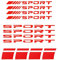 Flaconi 12PCS Auto Aufkleber,Reifen Aufkleber,Auto-Felgen Streifen,Felgenaufkleber Motorrad,Felgenaufkleber,Reifen Aufkleber,Felgenrandaufkleber Motorrad，Geeignet für PKW,LKW,SUV,Motorrad (Rot)