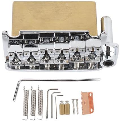 6 String Gitarre Tremolo Bridge Zink Legierung E-Gitarrenbrücke Ersatz 54 Mm Saitenabstand Mit Verbessertem Tremolo System