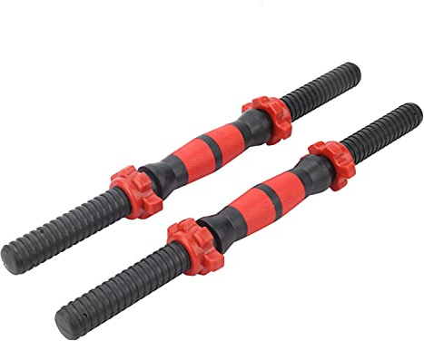 Ausla 40cm Barras de Mancuernas con Tuercas de Seguridad en Estrella para Gimnasio en Casa, Entrenamiento de Fuerza, Equipo de Fitness, Accesorios de Ejercicio